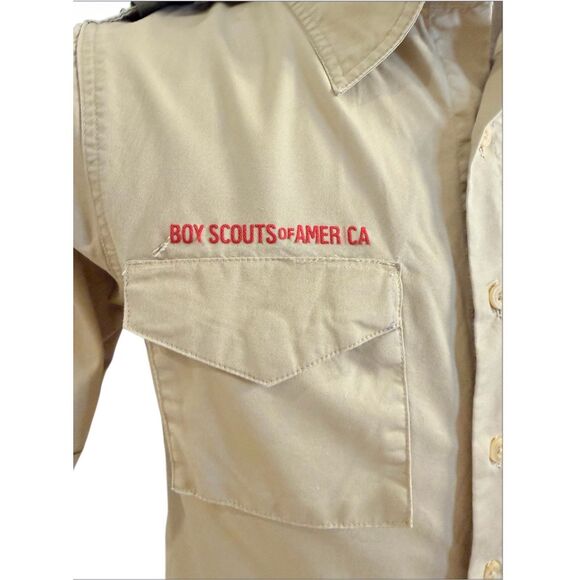 Boy Scouts of America Official Uniform Shirt Men's Small Polyester Blend Patches - Picture 11 of 15